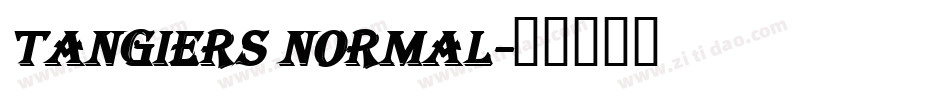 Tangiers Normal字体转换